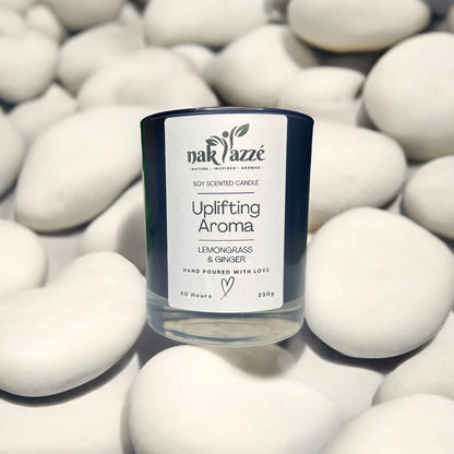 Aromatherapy Scented Jar Candle | Hand-Poured Soy Wax Candle for Home & Spa | Nakyazze