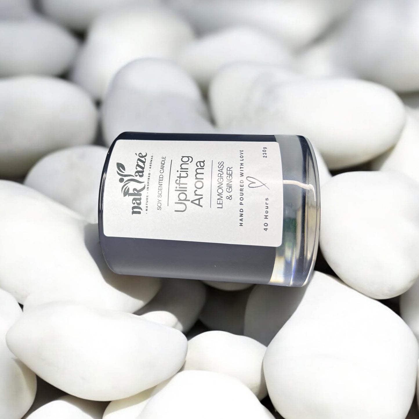 Aromatherapy Scented Jar Candle | Hand-Poured Soy Wax Candle for Home & Spa | Nakyazze