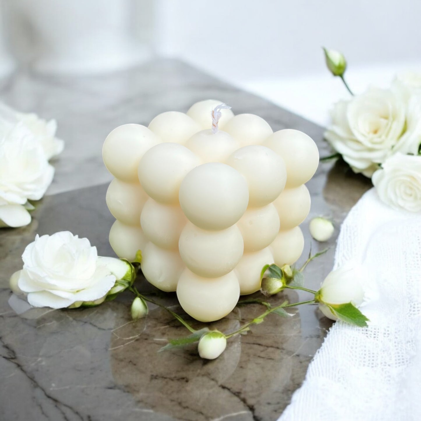 Mini Bubble Mediterranean Nights Soy Decorative Candle - Nakyazze