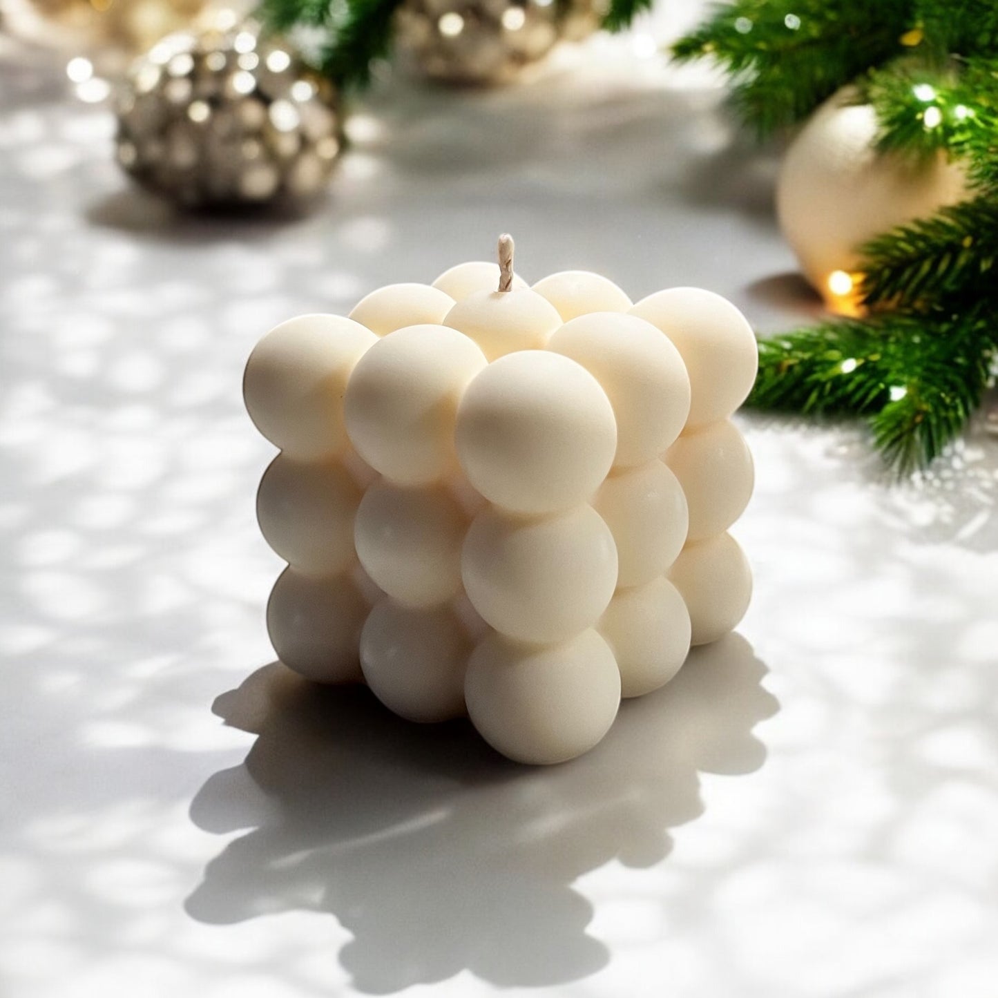 Mini Bubble Spicy Christmas Soy Decorative Candle - Nakyazze