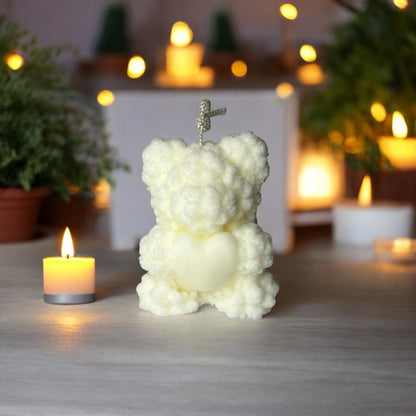 Mini Teddy Bear Mediterranean Nights Soy Decorative Candle - Nakyazze