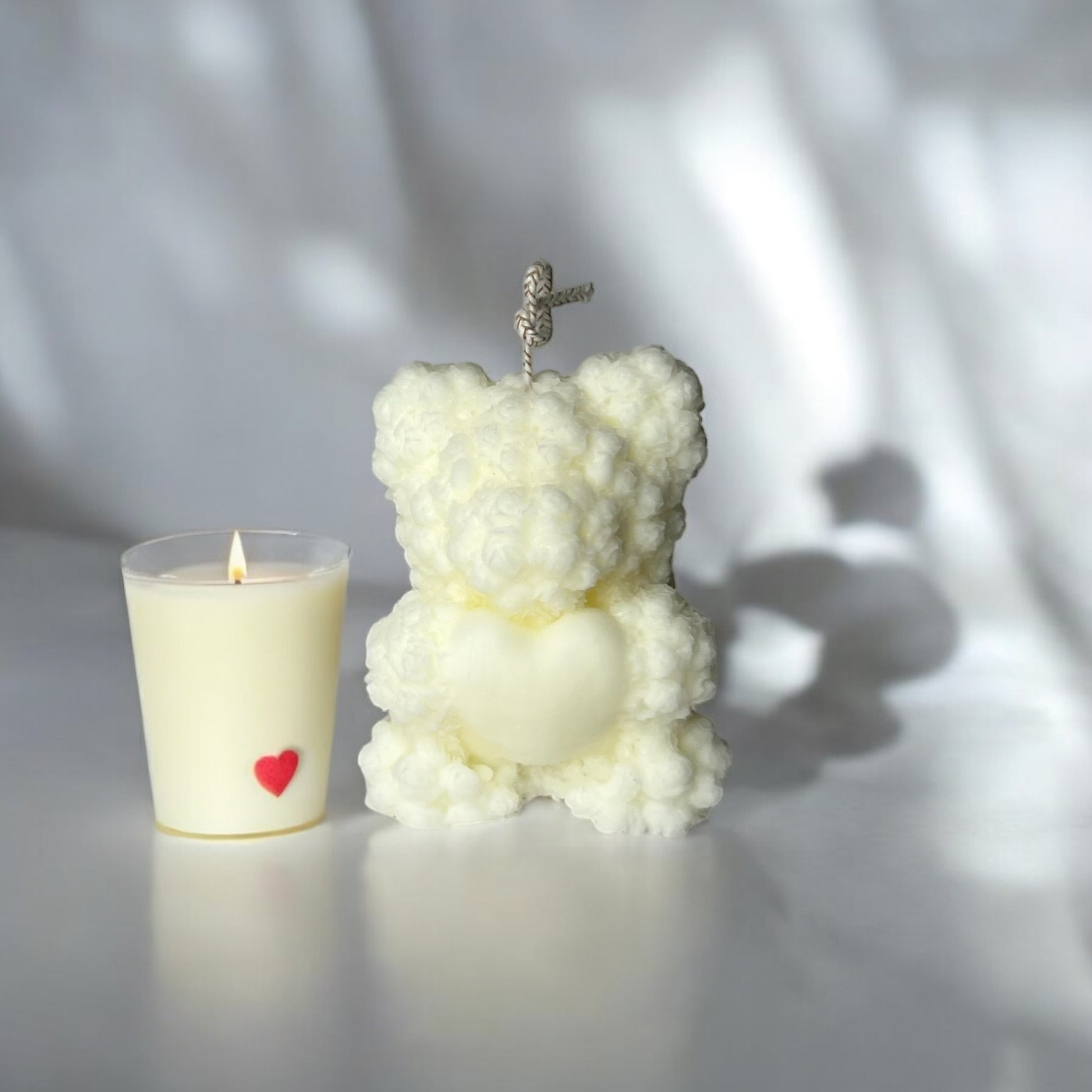 Mini Teddy Bear Unscented Soy Decorative Candle - Nakyazze
